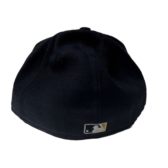 VTG Houston Astros New Era 5950 Hat Pro Model Diamond Collection 7 1/4 BLACK NOS - Picture 2 of 6